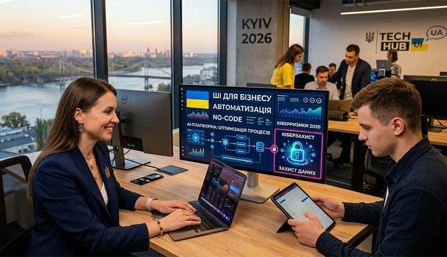 AI для українського бізнесу у 2026 році: автоматизація, no-code та нові кіберризики