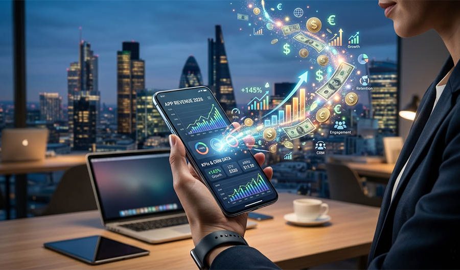 Скільки бізнес заробляє на мобільному застосунку у 2026 році: KPI, CRM та тренди ефективності