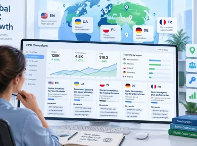 PPC для багатомовних кампаній у Google Ads: як адаптувати оголошення, ключові слова та структуру акаунта під різні ринки